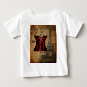 Paris Bachelorette Party vintage corset Baby T-Shirt