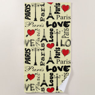 Paris Beach Towel