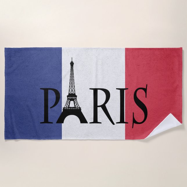 Paris Beach Towel (Front)