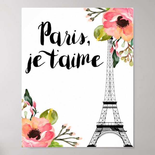 Paris Bedroom Decor, Paris Print, Paris Decor (Front)
