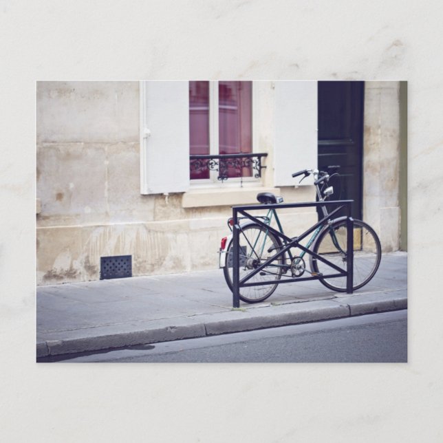 Paris Bicycle Postcard (Front)