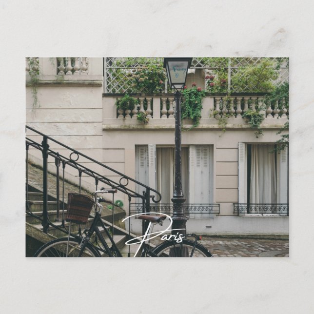 Paris Bike (Paris) Invitation Postcard (Front)