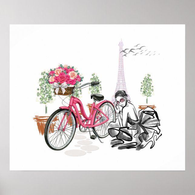Paris Bike Ride Poster (Front)
