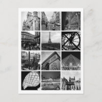 PARIS Black & White Collage