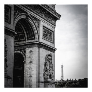 Paris Black & White Photo Print