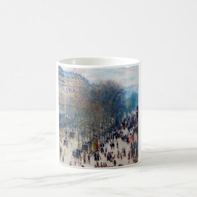 Paris Boulevard, Claude Monet Coffee Mug (Center)