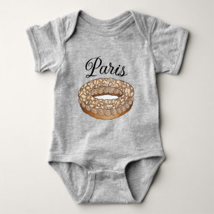 Paris Brest Choux Pastry French Patisserie France Baby Bodysuit