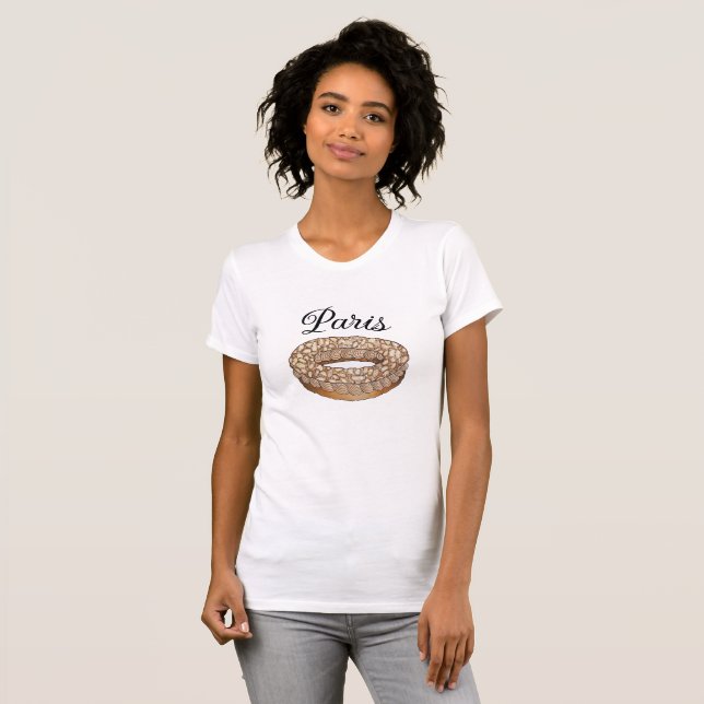 Paris-Brest Choux Pastry French Patisserie France T-Shirt (Front Full)