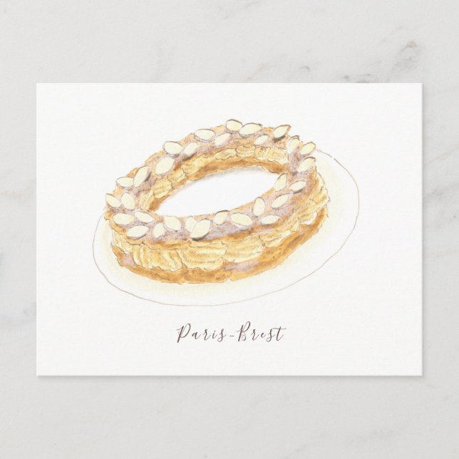 Paris-Brest watercolor Postcard (Front)