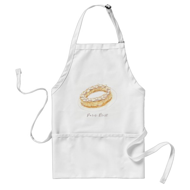 Paris-Brest watercolor Standard Apron (Front)