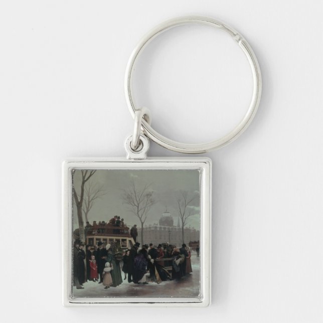 Paris Bus Accident Key Ring (Front)