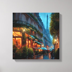 Paris By Night Canvas Print
