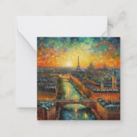 Paris by night van Gogh style