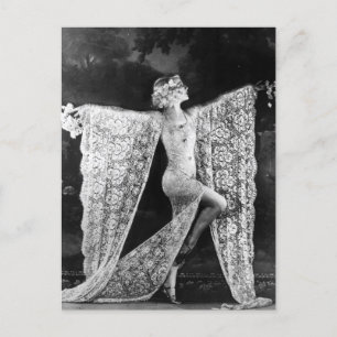 Paris Cabaret Dancer Postcard