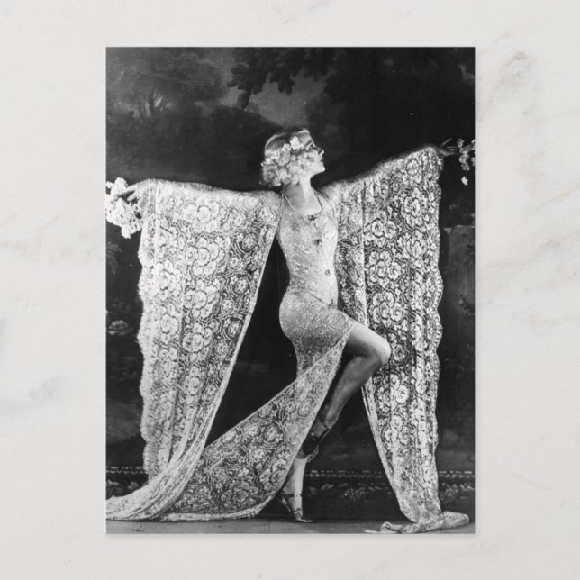 Paris Cabaret Dancer Postcard (Front)