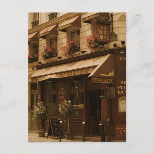 Paris Cafe by Day Postcard (Front)