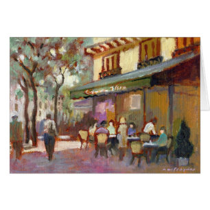 Paris Cafe Card