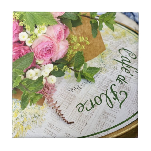 Paris Cafe Ceramic Tile (Front)