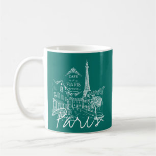 Paris cafe  coffee mug