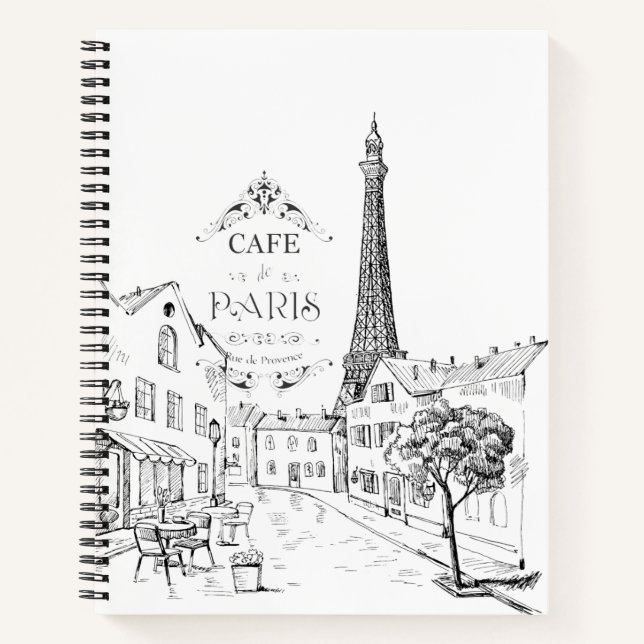 Paris Cafe Notebook (Front)