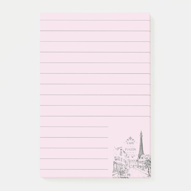 Paris cafe  post-it notes (Front)