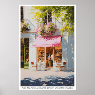 Paris Café Wall Art Print - Romantic French Street