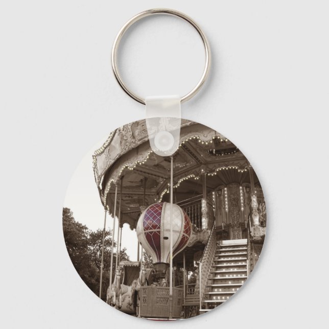 Paris Carousel Key Ring (Front)