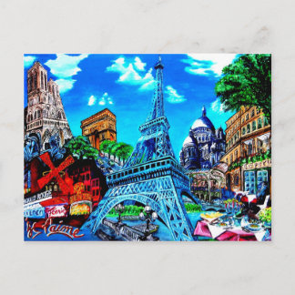 Paris Carte Postale Postcard