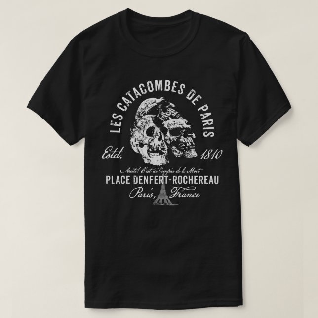 Paris Catacombs T-Shirt (Design Front)