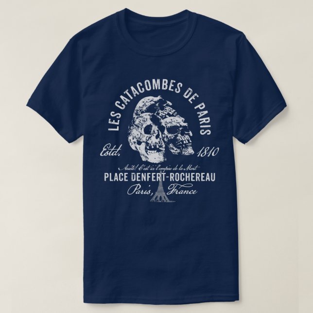 Paris Catacombs T-Shirt (Design Front)