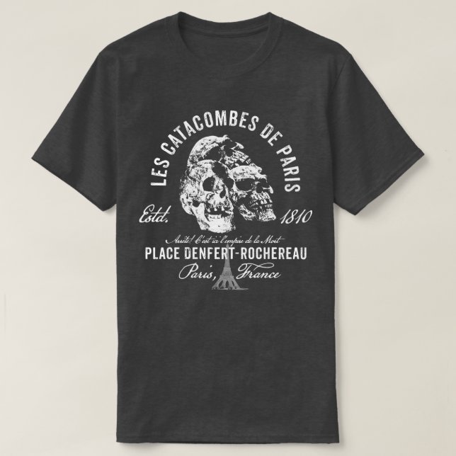 Paris Catacombs T-Shirt (Design Front)