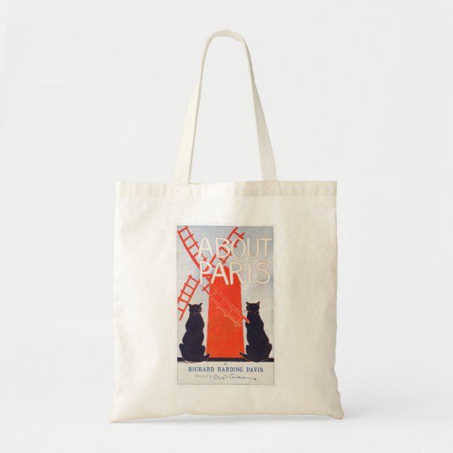 Paris Cats Tote Bag (Front)