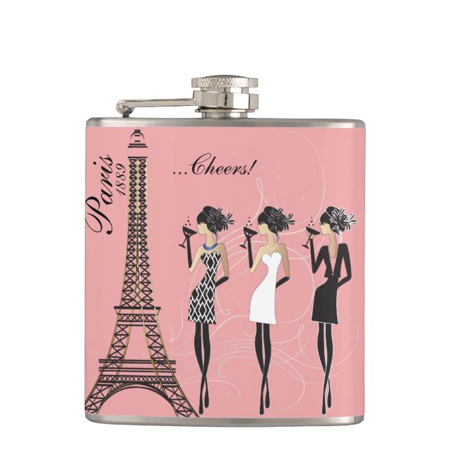 Paris Celebration Flask (Front)