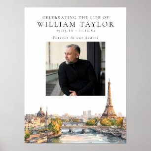 Paris Celebration Of Life Photo Welcome Sign