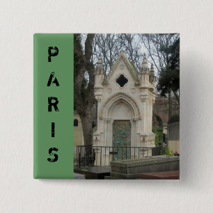 Paris Cemetary 15 Cm Square Badge