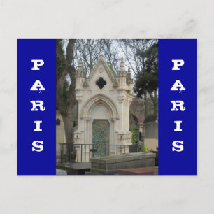 Paris Cemetary Postcard