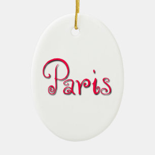 Paris Ceramic Tree Decoration