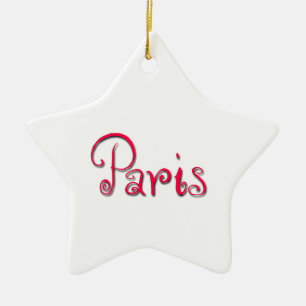 Paris Ceramic Tree Decoration