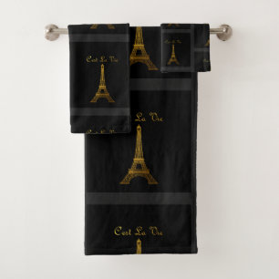 Paris: C'est La Vie Bath Towel Set
