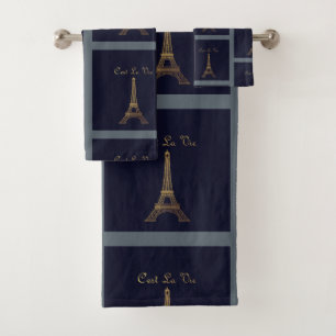 Paris: C'est La Vie Bath Towel Set