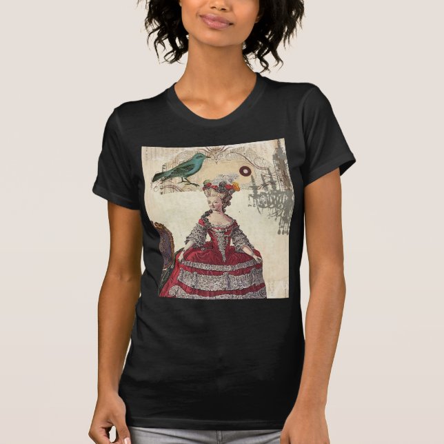 Paris Chandelier french queen  Marie Antoinette T-Shirt (Front)