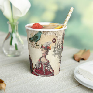 Paris Chandelier Marie Antoinette Vintage French Paper Cups