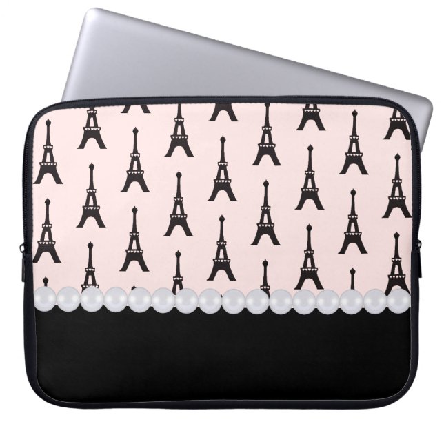 Paris Chic Laptop Sleeve (Front)