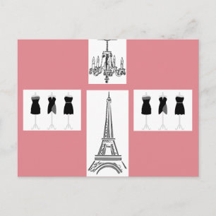 Paris City of Light Eiffel Tower French Postcard