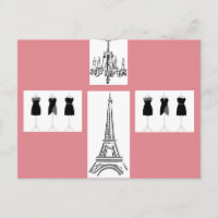 Paris City of Light Eiffel Tower French Postcard