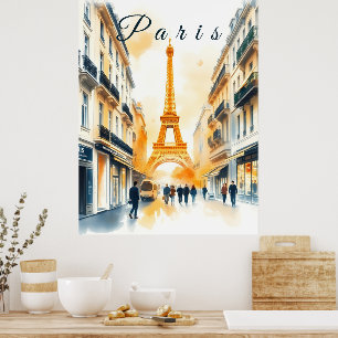 Paris city poster