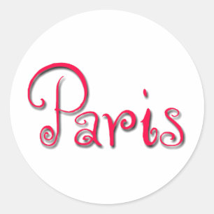 Paris Classic Round Sticker