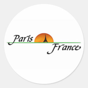 Paris Classic Round Sticker