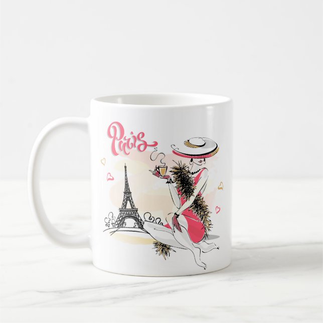 Paris & Coffee Coffee Mug (Left)