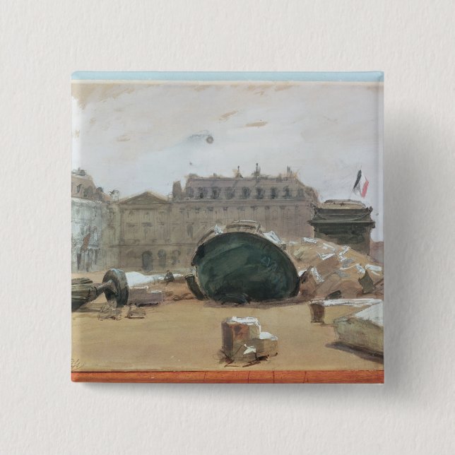 Paris Commune 15 Cm Square Badge (Front)